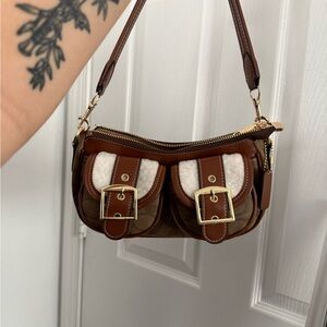 Coach Ashton Bag brown and white brand new